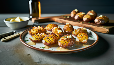 Idaho Russet Hasselback Potatoes on the Arteflame Grill