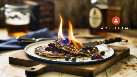 Flamed Cranachan Pancakes – Scottish Pancakes on the Grill