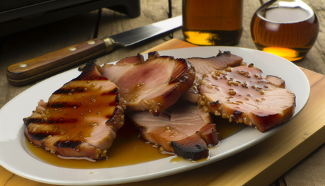 Honey-Glazed Arkansas Ham Steaks on the Arteflame Grill