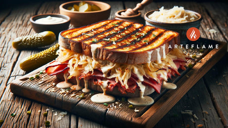 Ultimate Grilled Reuben Sandwich Recipe on the Arteflame Grill