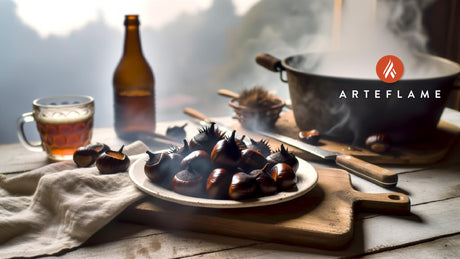 Austrian Charred Sweet Chestnuts on Arteflame Grill