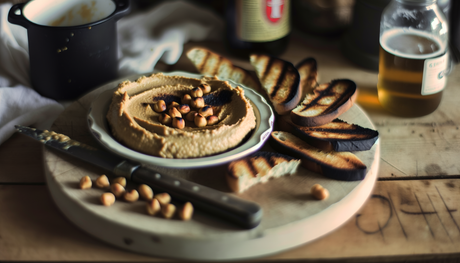 Grilled Georgia Boiled Peanut Hummus