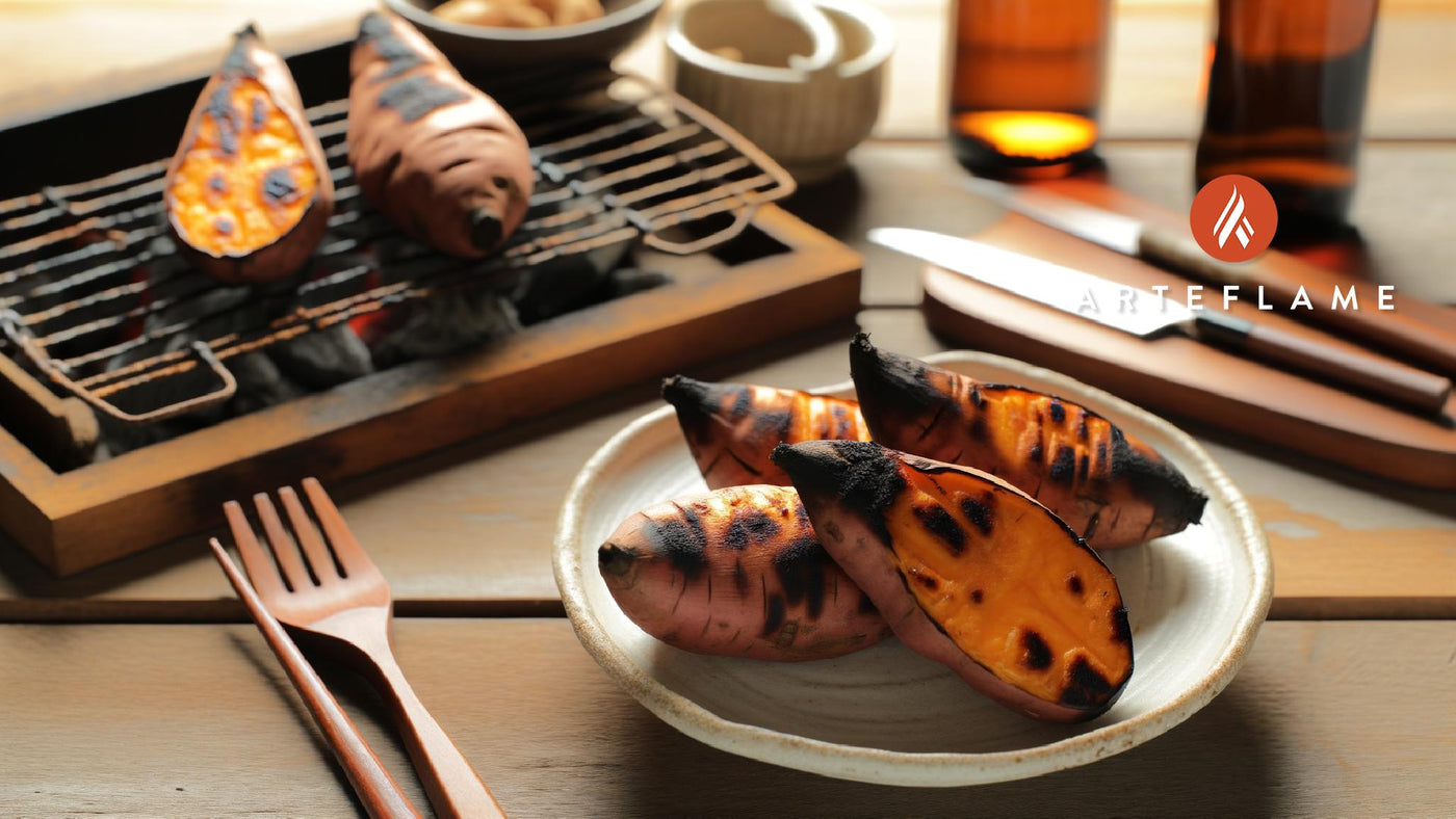 Charcoal-Grilled Japanese Sweet Potatoes