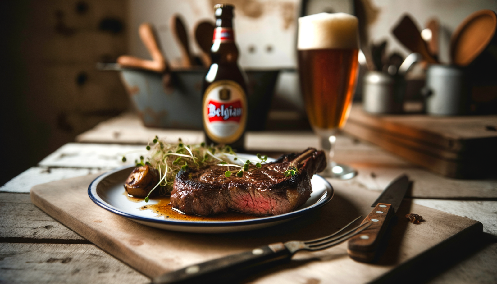 Belgian Beer-Marinated Steak on Arteflame Grill