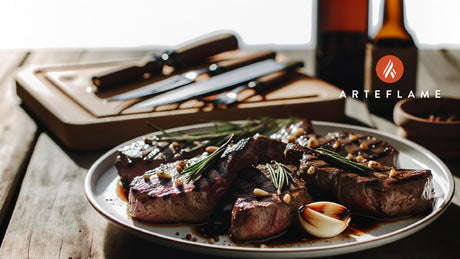 Grilled Maine Venison Steaks with Rosemary-Garlic Marinade