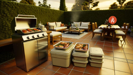 How do I store leftover grilled food?