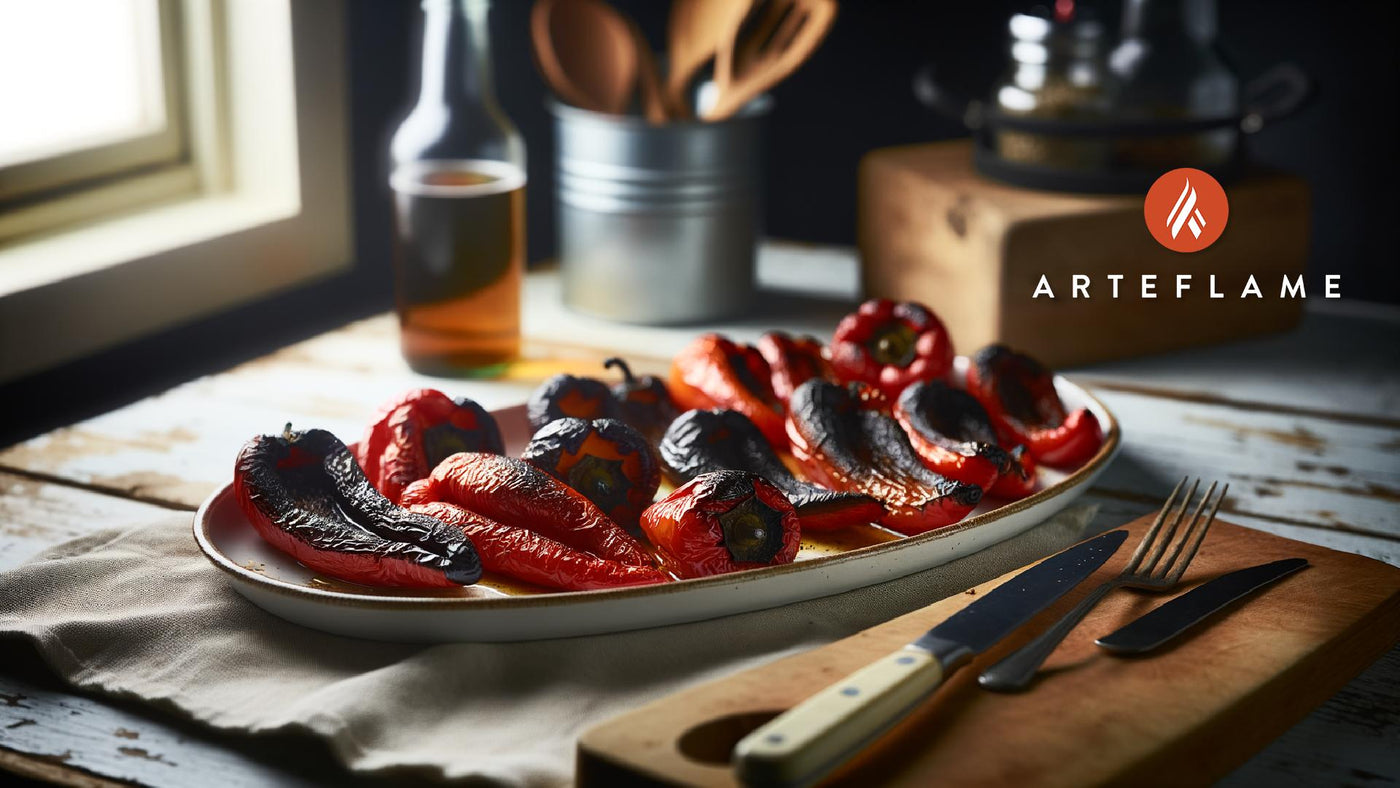 California Fire-Roasted Red Peppers on the Arteflame