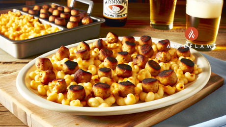 Mississippi Grilled Smoked Gouda Mac & Cheese Bites