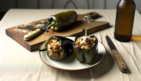 Colorado Smoked Poblano Stuffed Peppers on the Arteflame