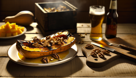 Albanian Grilled Pumpkin with Walnuts