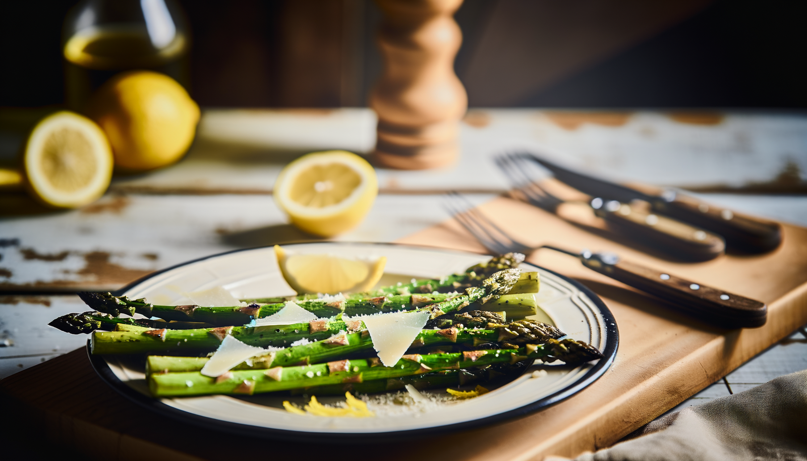 Grilled California Asparagus with Parmesan & Lemon