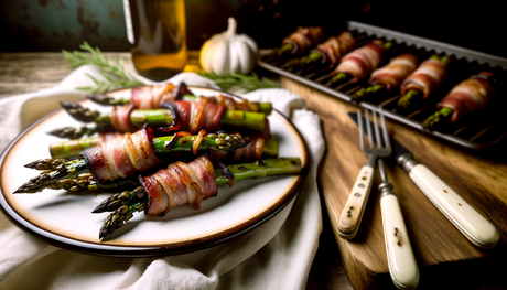 Georgia-Style Bacon Wrapped Asparagus on the Grill