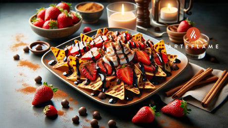 Strawberry Chocolate Cinnamon Dessert Nachos: Arteflame Grill Recipe