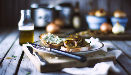 German Charred Onion and Herb Butter