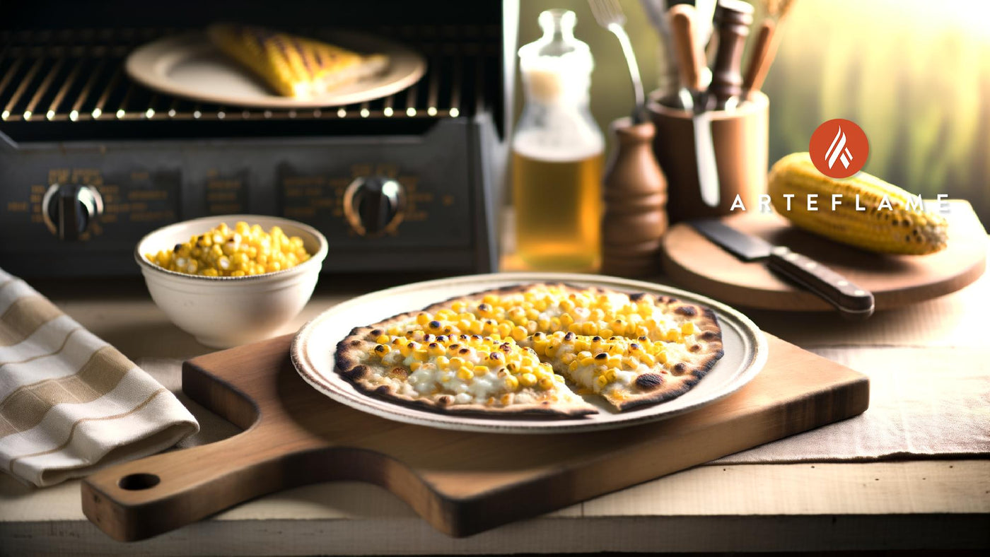 Minnesota Creamed Corn Grilled Pizza