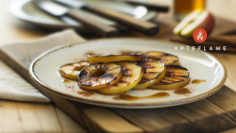 Danish Grilled Apple Slices with Cinnamon Caramelization