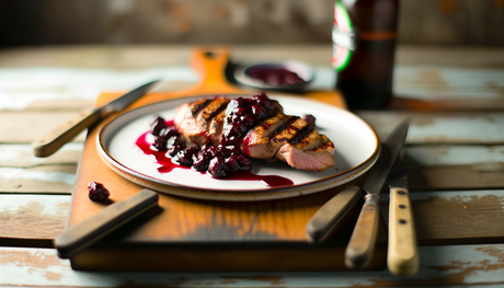 Alaska Grilled Duck Breast with Berry Glaze