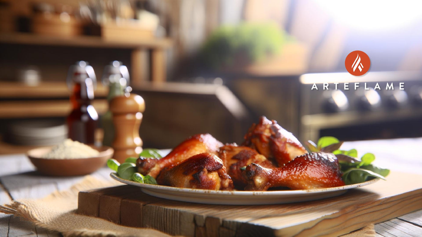 Kansas City BBQ Chicken Quarters on the Arteflame Grill