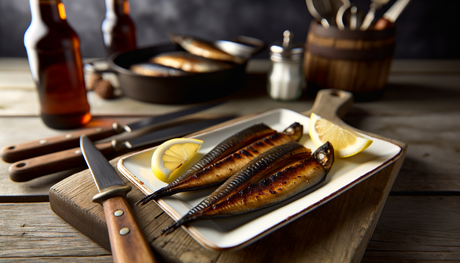 Smoky Grilled Kippers with Lemon - Traditional British