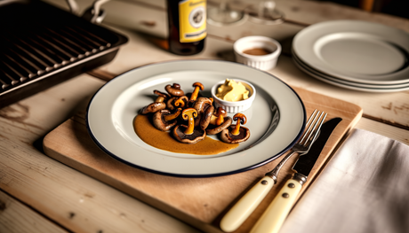 Swedish Grilled Mushrooms with Chanterelle Butter