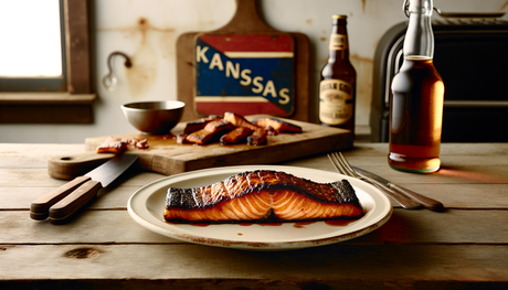 Kansas Brown Sugar and Bourbon Grilled Salmon