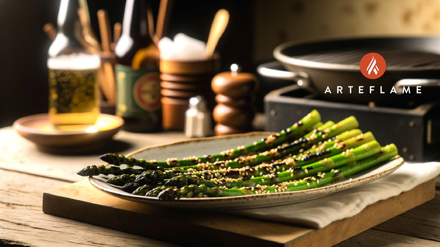 Japanese Sesame Grilled Asparagus on Arteflame