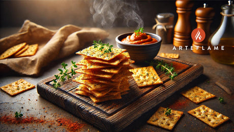 Arteflame Thin, Crispy Cheese Crackers Recipe