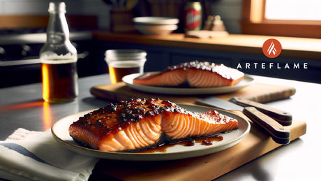 Smoky Maine Maple-Glazed Salmon on the Arteflame Grill