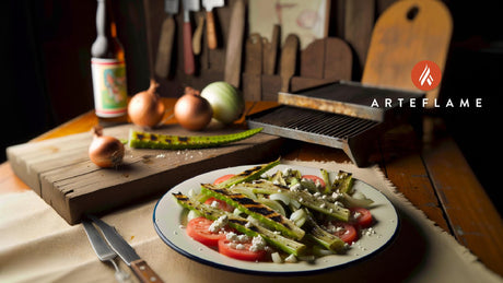 Mexican Grilled Cactus Salad with Cotija Cheese