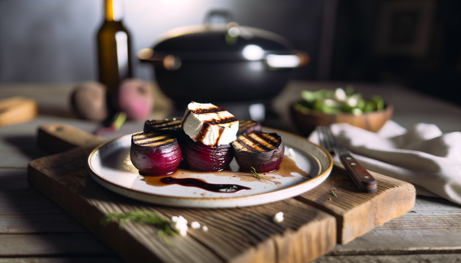 Italian Grilled Beetroot with Goat Cheese