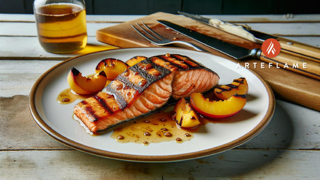 Georgia Peach Glazed Salmon on the Arteflame Grill
