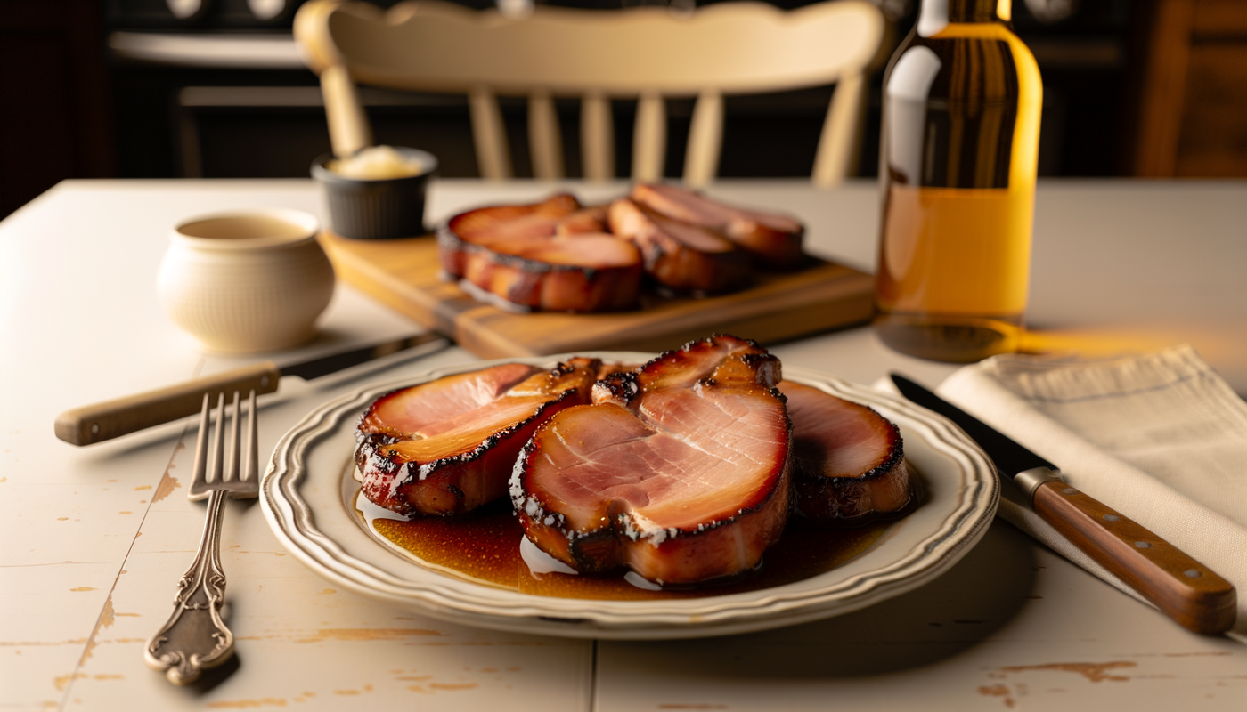 Honey-Glazed Iowa Ham Steaks on the Arteflame Grill