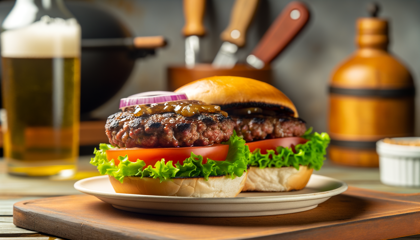 Grilled Bison Burgers Illinois - Juicy & Flavorful