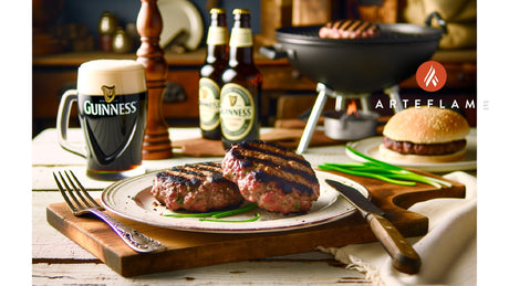 Fire-Kissed Irish Beef and Guinness Burgers