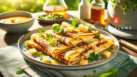 Perfect Gouda Cheese Crepes on the Arteflame Grill