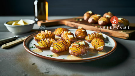 Idaho Russet Hasselback Potatoes on the Arteflame Grill