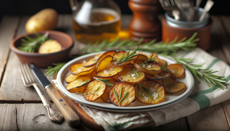 Italian Grilled Potato Slices with Rosemary