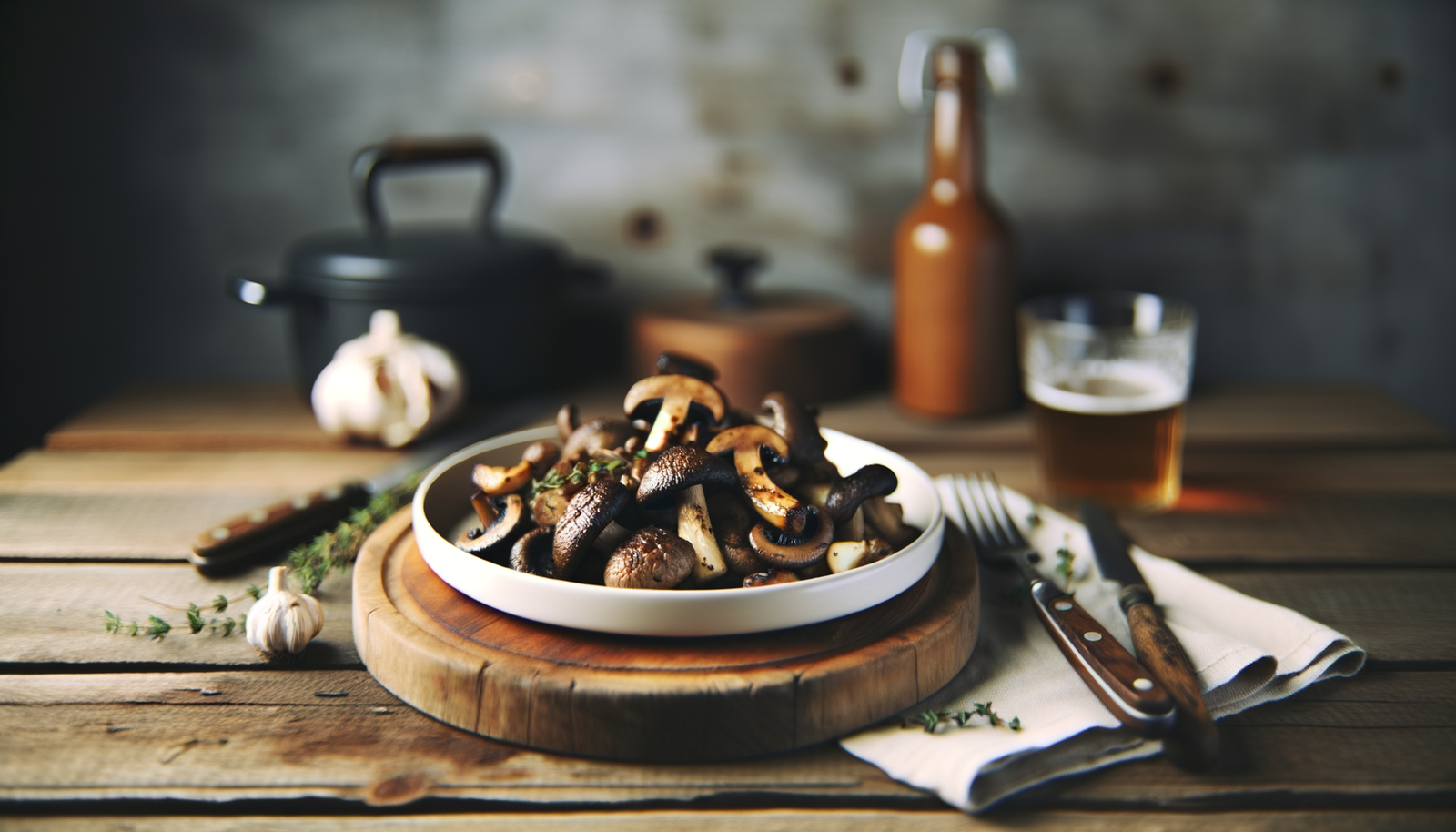 Smoky Grilled Finnish Wild Mushrooms