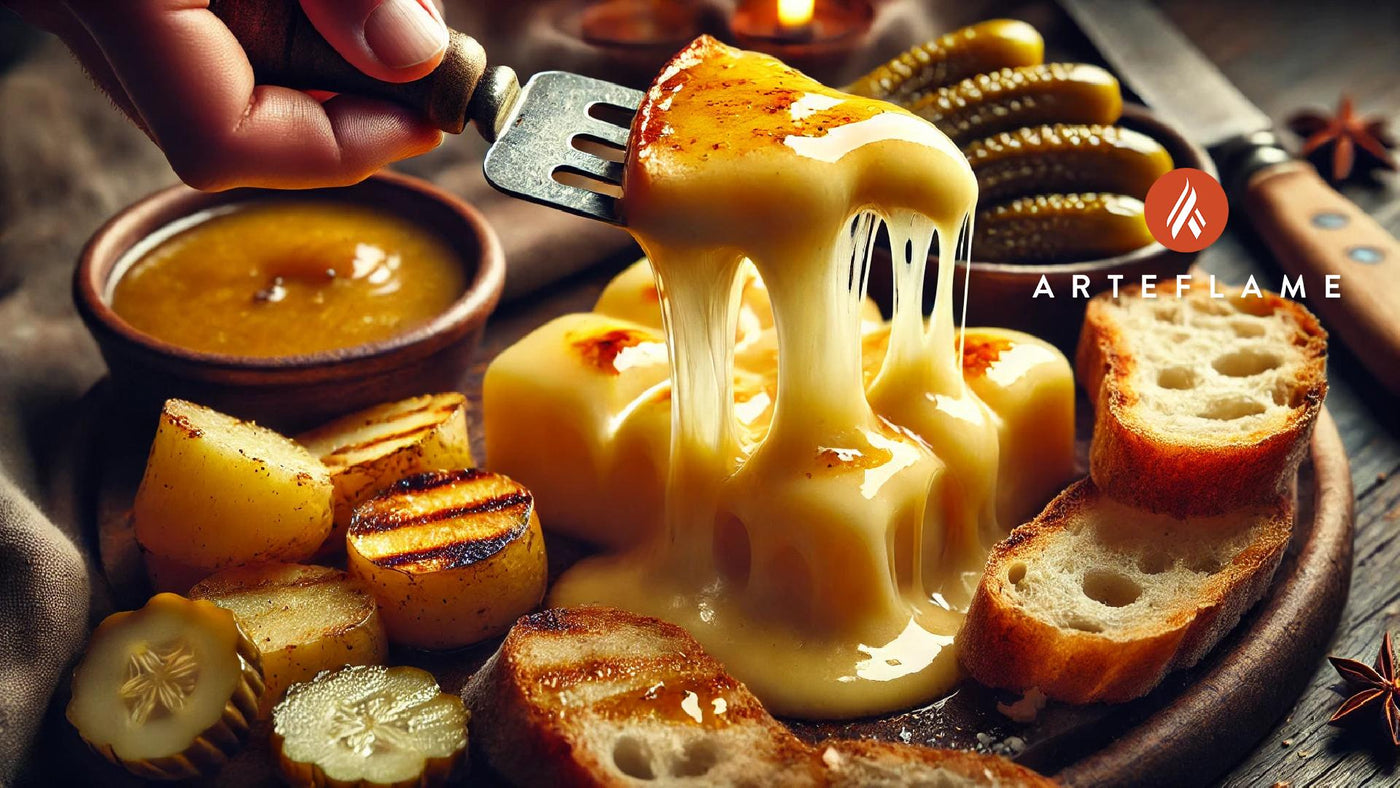 Outdoor Grilled Raclette with Potatoes Recipe - Arteflame Grill Delight