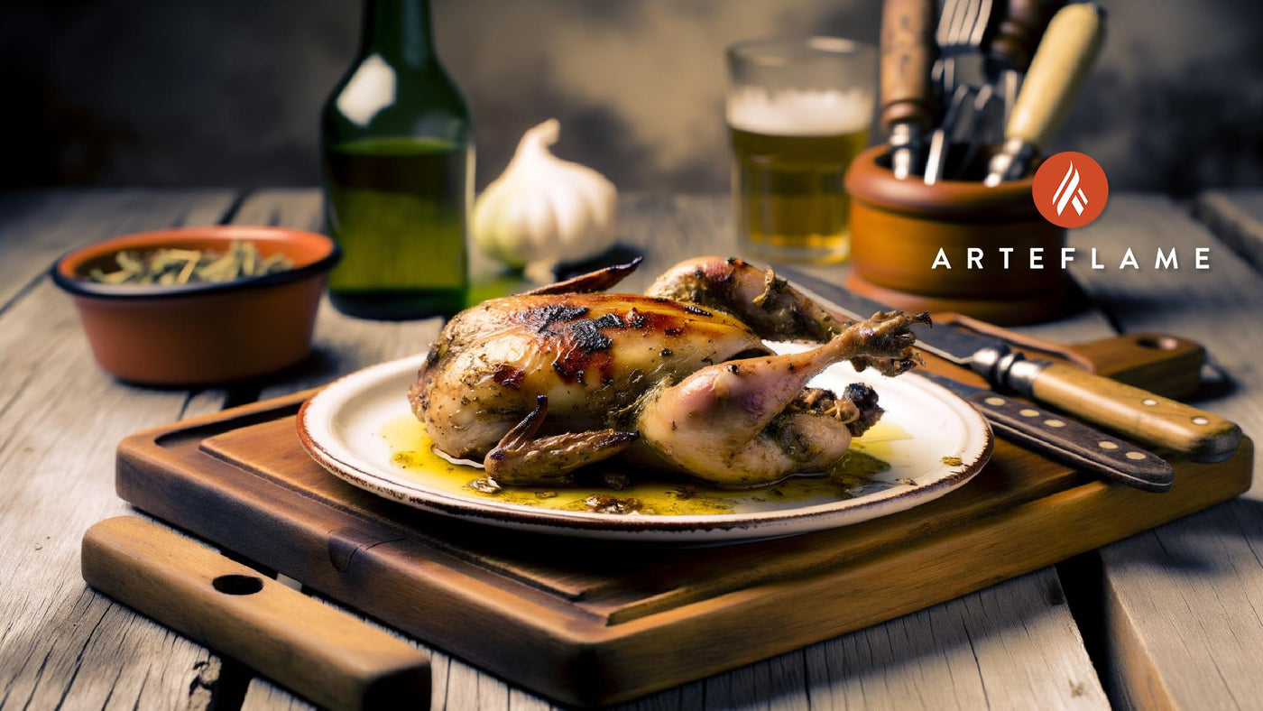 Greek Grilled Quail with Herbs on Arteflame Grill