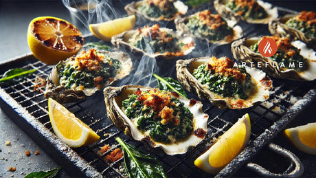 Oysters Rockefeller on the Arteflame Grill