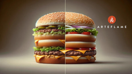 A side-by-side comparison of the iconic Big Mac and Whopper