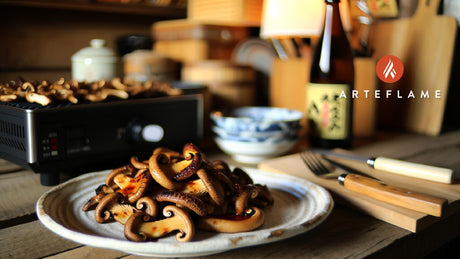 Japanese Grilled Maitake Mushrooms with Soy Butter