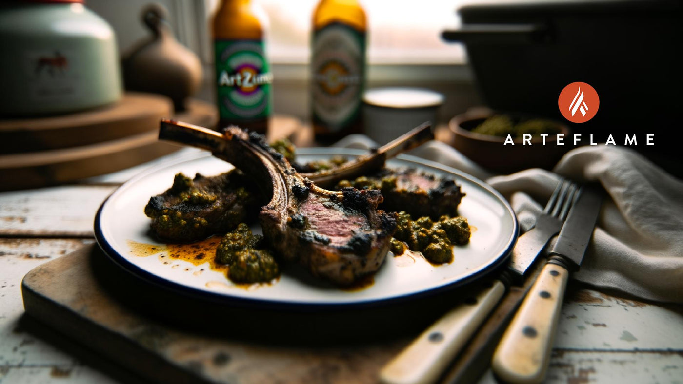 Arizona Poblano-Crusted Grilled Lamb Chops