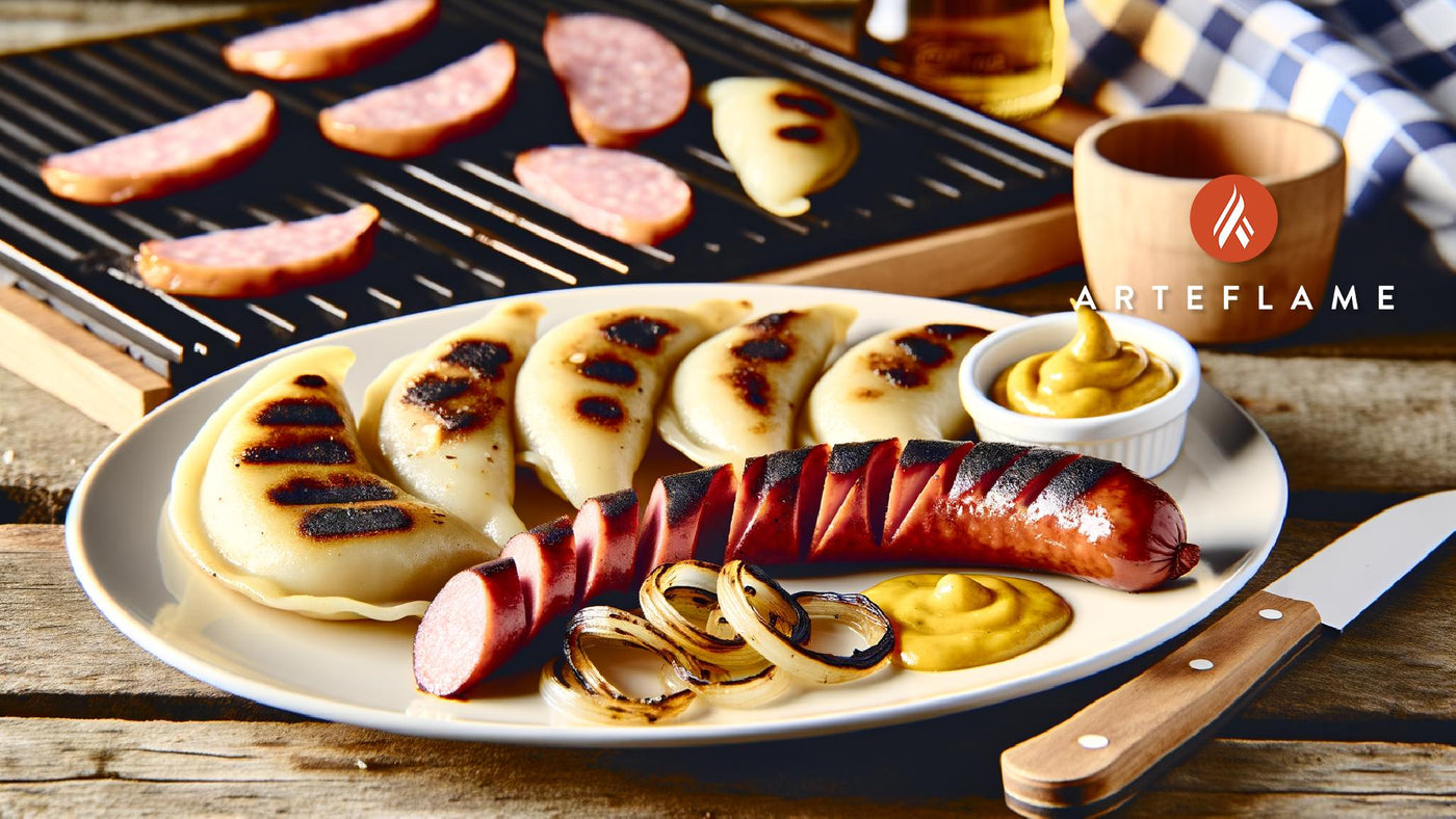 Pennsylvania Grilled Kielbasa with Pierogies