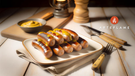 Belgian-Style Grilled Sausages with Mustard Sauce