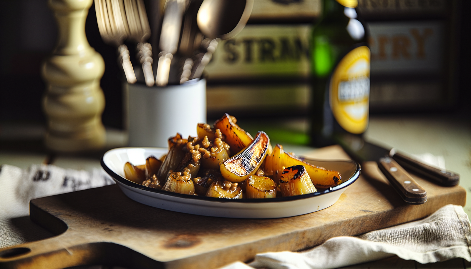 Norwegian Grilled Parsnips with Sweet Mustard Dressing