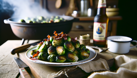 Charred Brussels Sprouts with Bacon – Illinois Style