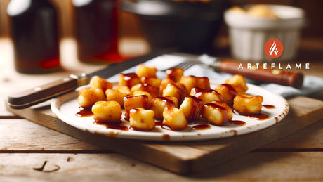 Kansas Grilled Cheese Curds with BBQ Honey Drizzle