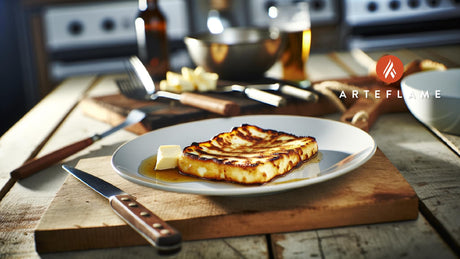 Greek Grilled Halloumi Cheese on Arteflame